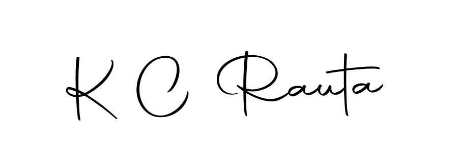 Create a beautiful signature design for name K C Rauta. With this signature (Autography-DOLnW) fonts, you can make a handwritten signature for free. K C Rauta signature style 10 images and pictures png