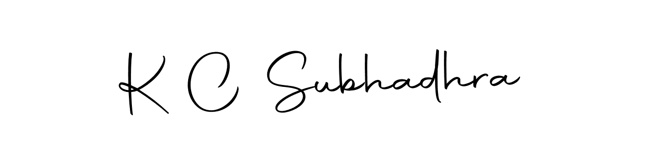 if you are searching for the best signature style for your name K C Subhadhra. so please give up your signature search. here we have designed multiple signature styles  using Autography-DOLnW. K C Subhadhra signature style 10 images and pictures png