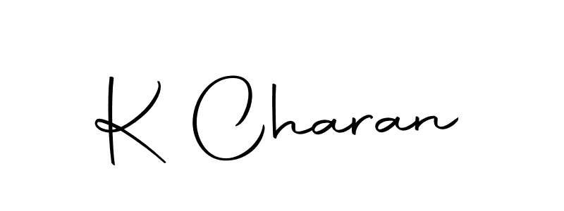 Make a beautiful signature design for name K Charan. Use this online signature maker to create a handwritten signature for free. K Charan signature style 10 images and pictures png