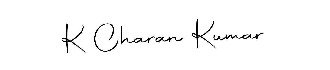 You should practise on your own different ways (Autography-DOLnW) to write your name (K Charan Kumar) in signature. don't let someone else do it for you. K Charan Kumar signature style 10 images and pictures png