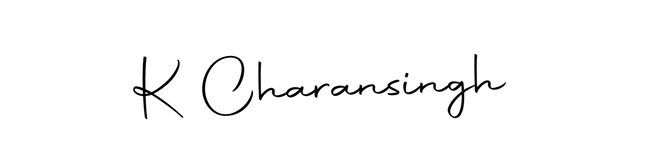 How to make K Charansingh name signature. Use Autography-DOLnW style for creating short signs online. This is the latest handwritten sign. K Charansingh signature style 10 images and pictures png