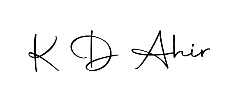 K D Ahir stylish signature style. Best Handwritten Sign (Autography-DOLnW) for my name. Handwritten Signature Collection Ideas for my name K D Ahir. K D Ahir signature style 10 images and pictures png