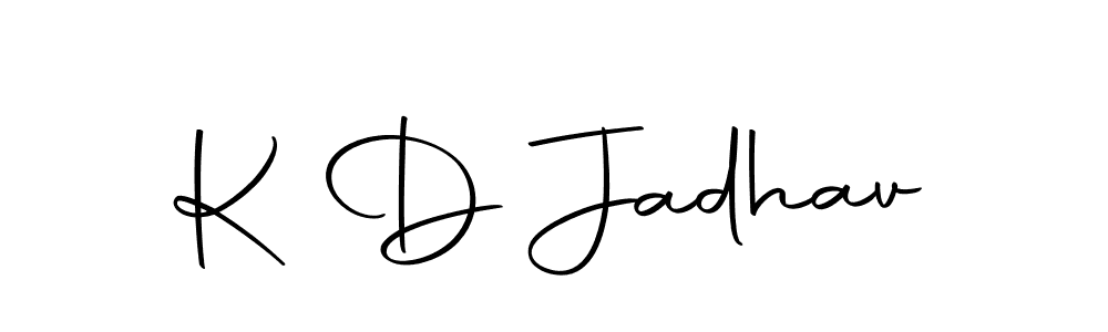 Design your own signature with our free online signature maker. With this signature software, you can create a handwritten (Autography-DOLnW) signature for name K D Jadhav. K D Jadhav signature style 10 images and pictures png