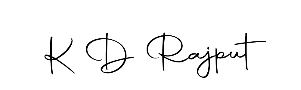 Make a beautiful signature design for name K D Rajput. With this signature (Autography-DOLnW) style, you can create a handwritten signature for free. K D Rajput signature style 10 images and pictures png