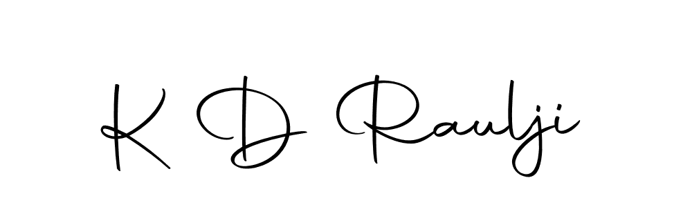 Make a beautiful signature design for name K D Raulji. With this signature (Autography-DOLnW) style, you can create a handwritten signature for free. K D Raulji signature style 10 images and pictures png