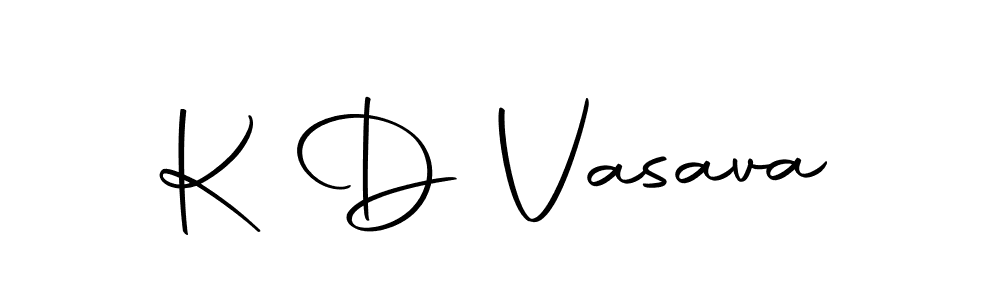 Design your own signature with our free online signature maker. With this signature software, you can create a handwritten (Autography-DOLnW) signature for name K D Vasava. K D Vasava signature style 10 images and pictures png