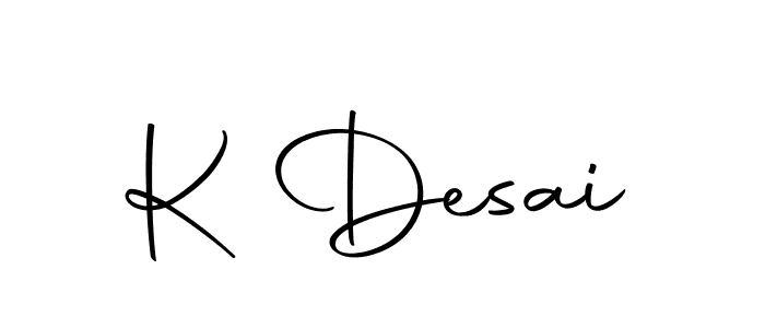 How to make K Desai signature? Autography-DOLnW is a professional autograph style. Create handwritten signature for K Desai name. K Desai signature style 10 images and pictures png