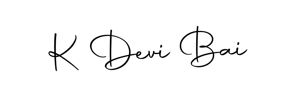 Autography-DOLnW is a professional signature style that is perfect for those who want to add a touch of class to their signature. It is also a great choice for those who want to make their signature more unique. Get K Devi Bai name to fancy signature for free. K Devi Bai signature style 10 images and pictures png