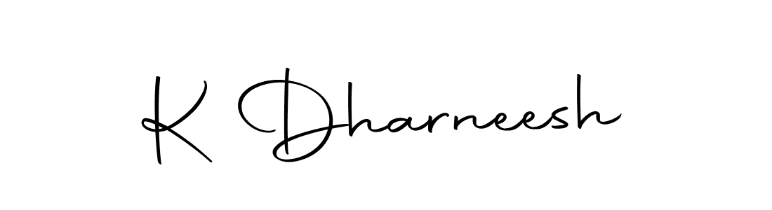 How to make K Dharneesh signature? Autography-DOLnW is a professional autograph style. Create handwritten signature for K Dharneesh name. K Dharneesh signature style 10 images and pictures png