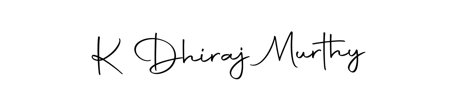 Make a beautiful signature design for name K Dhiraj Murthy. With this signature (Autography-DOLnW) style, you can create a handwritten signature for free. K Dhiraj Murthy signature style 10 images and pictures png