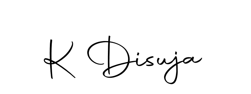 You can use this online signature creator to create a handwritten signature for the name K Disuja. This is the best online autograph maker. K Disuja signature style 10 images and pictures png