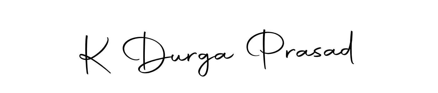 Create a beautiful signature design for name K Durga Prasad. With this signature (Autography-DOLnW) fonts, you can make a handwritten signature for free. K Durga Prasad signature style 10 images and pictures png