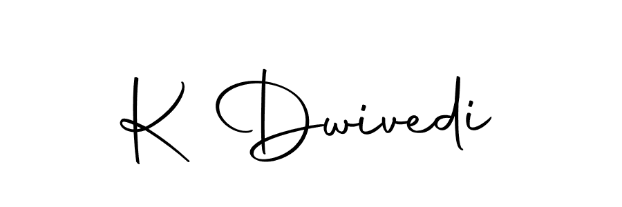 Use a signature maker to create a handwritten signature online. With this signature software, you can design (Autography-DOLnW) your own signature for name K Dwivedi. K Dwivedi signature style 10 images and pictures png