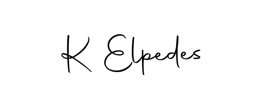 Make a beautiful signature design for name K Elpedes. Use this online signature maker to create a handwritten signature for free. K Elpedes signature style 10 images and pictures png