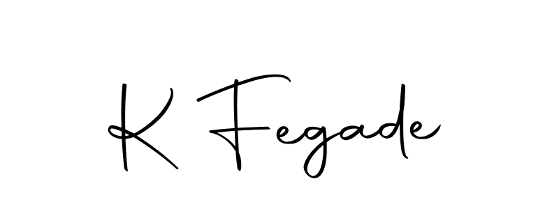The best way (Autography-DOLnW) to make a short signature is to pick only two or three words in your name. The name K Fegade include a total of six letters. For converting this name. K Fegade signature style 10 images and pictures png