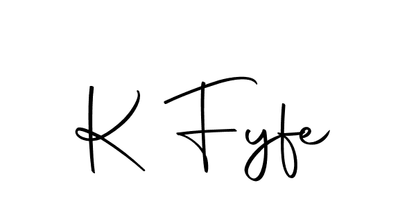 The best way (Autography-DOLnW) to make a short signature is to pick only two or three words in your name. The name K Fyfe include a total of six letters. For converting this name. K Fyfe signature style 10 images and pictures png