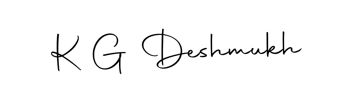 Make a beautiful signature design for name K G Deshmukh. With this signature (Autography-DOLnW) style, you can create a handwritten signature for free. K G Deshmukh signature style 10 images and pictures png