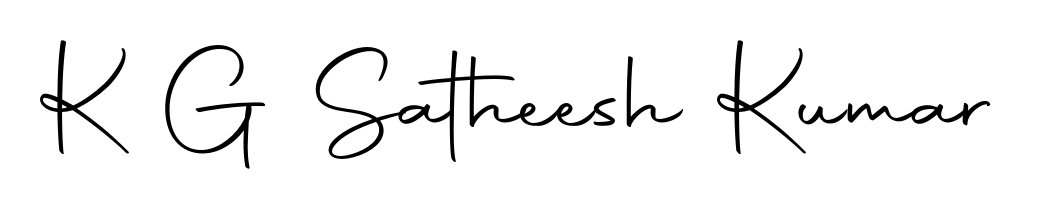 Build your personal autograph collection for name K G Satheesh Kumar with Autography-DOLnW design. Browse, select, and save your favorites. K G Satheesh Kumar signature style 10 images and pictures png