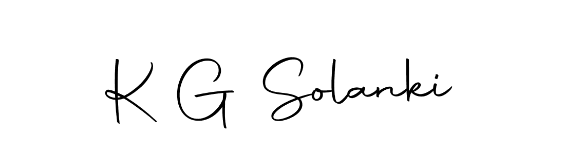 Use a signature maker to create a handwritten signature online. With this signature software, you can design (Autography-DOLnW) your own signature for name K G Solanki. K G Solanki signature style 10 images and pictures png