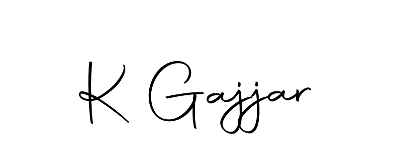 Also we have K Gajjar name is the best signature style. Create professional handwritten signature collection using Autography-DOLnW autograph style. K Gajjar signature style 10 images and pictures png