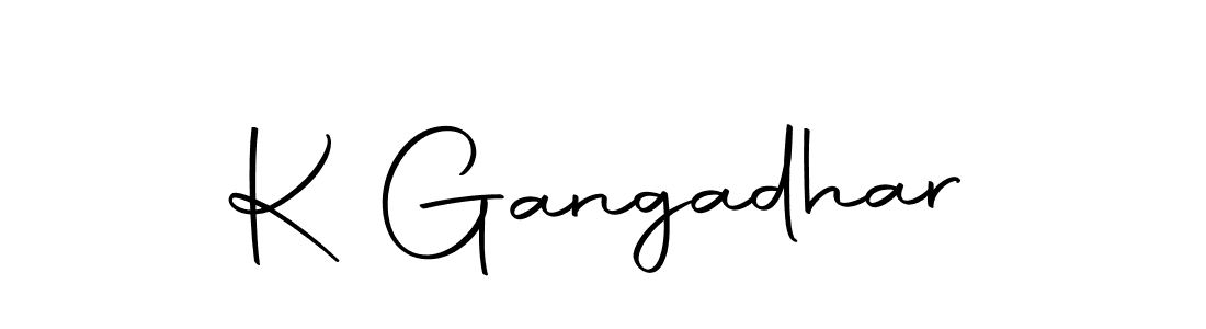 Make a beautiful signature design for name K Gangadhar. With this signature (Autography-DOLnW) style, you can create a handwritten signature for free. K Gangadhar signature style 10 images and pictures png