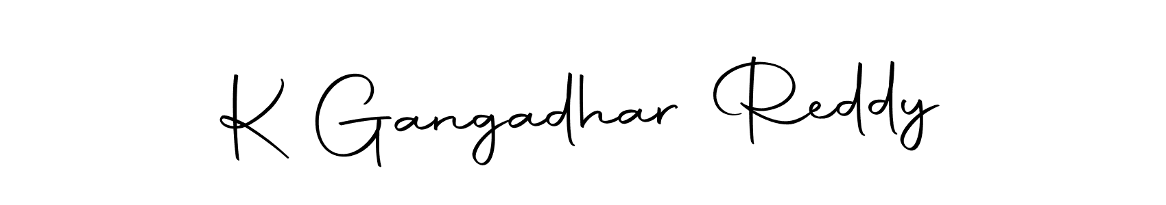 Create a beautiful signature design for name K Gangadhar Reddy. With this signature (Autography-DOLnW) fonts, you can make a handwritten signature for free. K Gangadhar Reddy signature style 10 images and pictures png