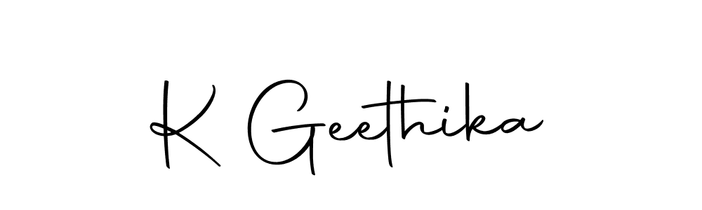 Also we have K Geethika name is the best signature style. Create professional handwritten signature collection using Autography-DOLnW autograph style. K Geethika signature style 10 images and pictures png