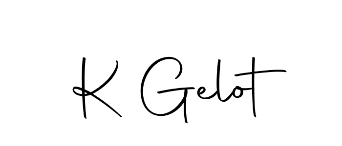 Also we have K Gelot name is the best signature style. Create professional handwritten signature collection using Autography-DOLnW autograph style. K Gelot signature style 10 images and pictures png