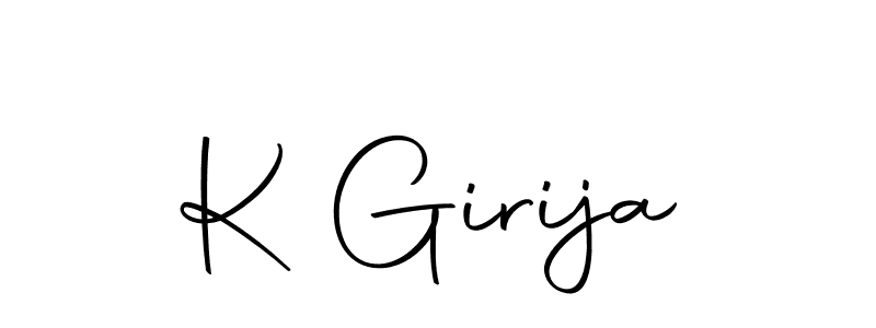 Make a beautiful signature design for name K Girija. Use this online signature maker to create a handwritten signature for free. K Girija signature style 10 images and pictures png