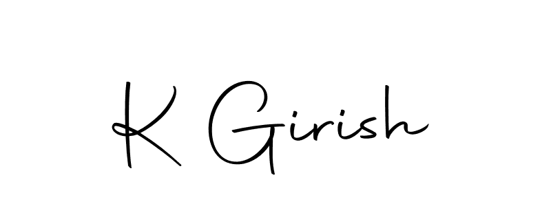 This is the best signature style for the K Girish name. Also you like these signature font (Autography-DOLnW). Mix name signature. K Girish signature style 10 images and pictures png