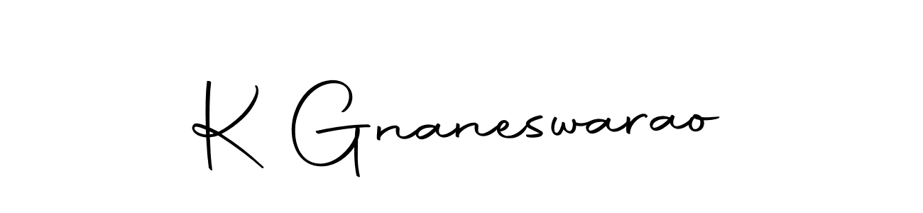 Create a beautiful signature design for name K Gnaneswarao. With this signature (Autography-DOLnW) fonts, you can make a handwritten signature for free. K Gnaneswarao signature style 10 images and pictures png