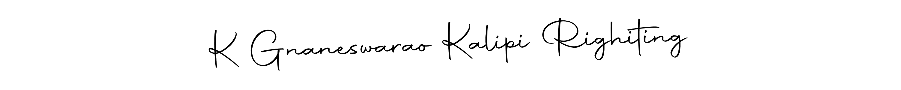 It looks lik you need a new signature style for name K Gnaneswarao Kalipi Righiting. Design unique handwritten (Autography-DOLnW) signature with our free signature maker in just a few clicks. K Gnaneswarao Kalipi Righiting signature style 10 images and pictures png