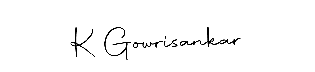 Make a beautiful signature design for name K Gowrisankar. With this signature (Autography-DOLnW) style, you can create a handwritten signature for free. K Gowrisankar signature style 10 images and pictures png