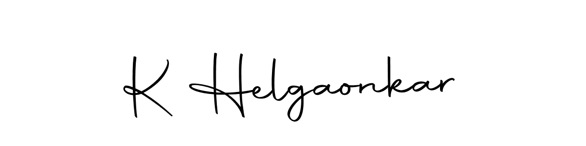 You can use this online signature creator to create a handwritten signature for the name K Helgaonkar. This is the best online autograph maker. K Helgaonkar signature style 10 images and pictures png