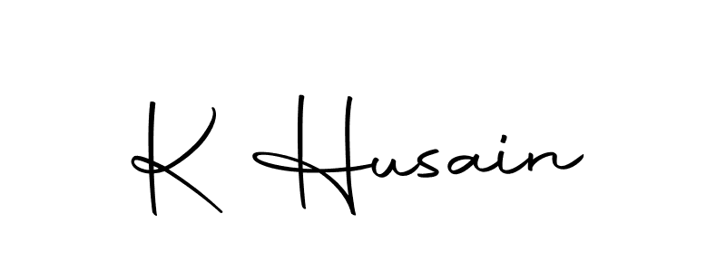 Use a signature maker to create a handwritten signature online. With this signature software, you can design (Autography-DOLnW) your own signature for name K Husain. K Husain signature style 10 images and pictures png