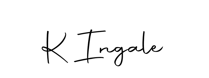 The best way (Autography-DOLnW) to make a short signature is to pick only two or three words in your name. The name K Ingale include a total of six letters. For converting this name. K Ingale signature style 10 images and pictures png