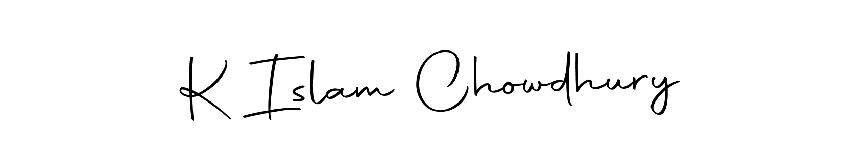 K Islam Chowdhury stylish signature style. Best Handwritten Sign (Autography-DOLnW) for my name. Handwritten Signature Collection Ideas for my name K Islam Chowdhury. K Islam Chowdhury signature style 10 images and pictures png