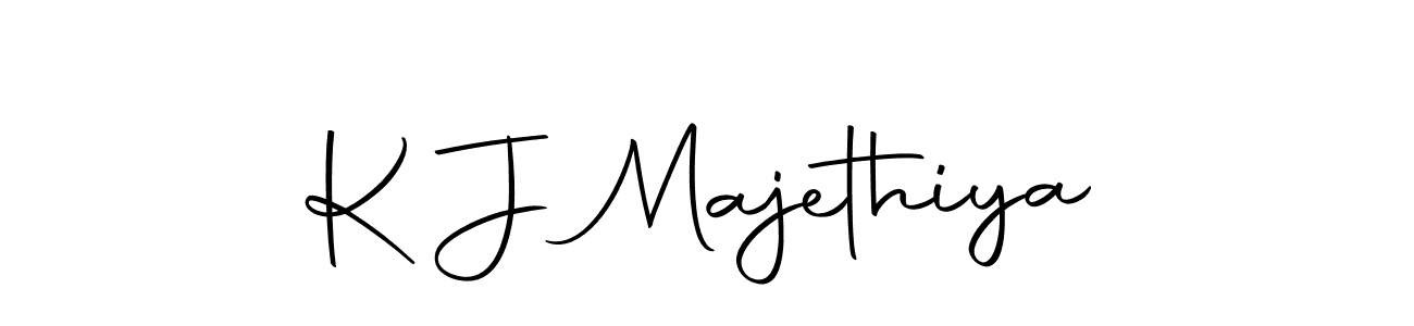 Create a beautiful signature design for name K J Majethiya. With this signature (Autography-DOLnW) fonts, you can make a handwritten signature for free. K J Majethiya signature style 10 images and pictures png