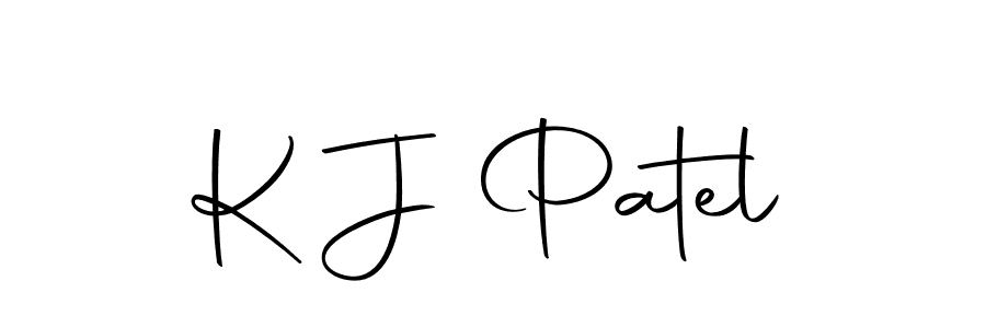 The best way (Autography-DOLnW) to make a short signature is to pick only two or three words in your name. The name K J Patel include a total of six letters. For converting this name. K J Patel signature style 10 images and pictures png