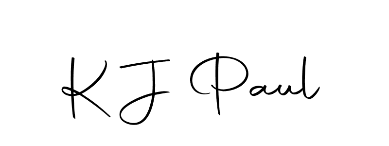 You should practise on your own different ways (Autography-DOLnW) to write your name (K J Paul) in signature. don't let someone else do it for you. K J Paul signature style 10 images and pictures png