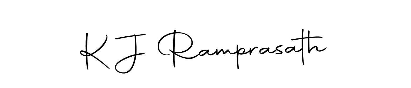 It looks lik you need a new signature style for name K J Ramprasath. Design unique handwritten (Autography-DOLnW) signature with our free signature maker in just a few clicks. K J Ramprasath signature style 10 images and pictures png