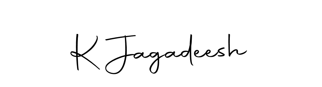 Create a beautiful signature design for name K Jagadeesh. With this signature (Autography-DOLnW) fonts, you can make a handwritten signature for free. K Jagadeesh signature style 10 images and pictures png