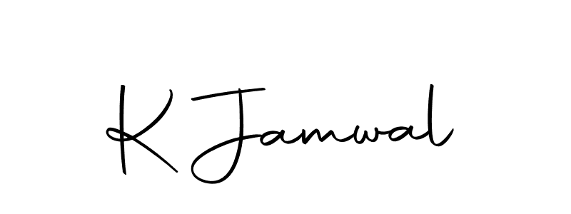 Make a beautiful signature design for name K Jamwal. Use this online signature maker to create a handwritten signature for free. K Jamwal signature style 10 images and pictures png