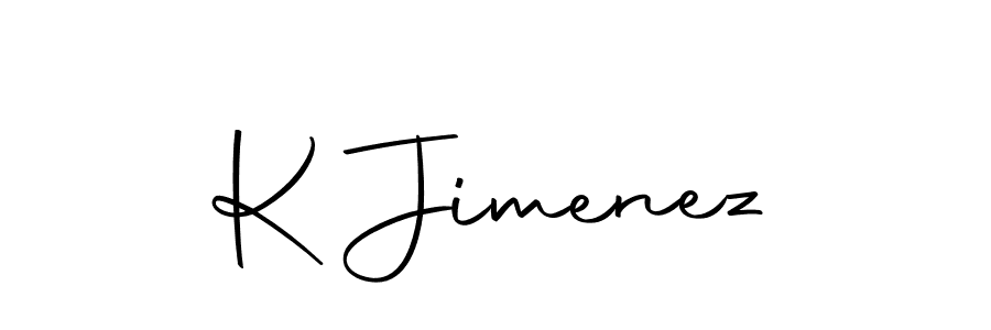K Jimenez stylish signature style. Best Handwritten Sign (Autography-DOLnW) for my name. Handwritten Signature Collection Ideas for my name K Jimenez. K Jimenez signature style 10 images and pictures png