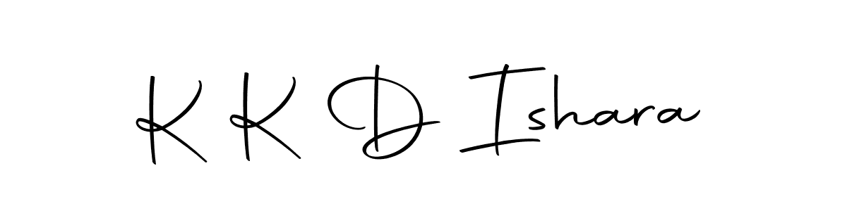 How to make K K D Ishara name signature. Use Autography-DOLnW style for creating short signs online. This is the latest handwritten sign. K K D Ishara signature style 10 images and pictures png