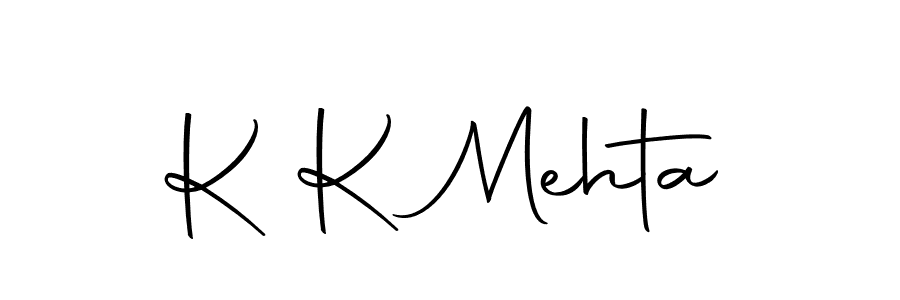 Create a beautiful signature design for name K K Mehta. With this signature (Autography-DOLnW) fonts, you can make a handwritten signature for free. K K Mehta signature style 10 images and pictures png