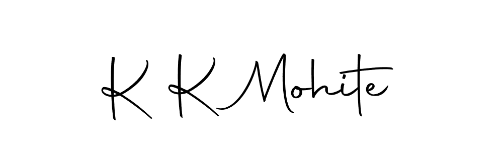 Make a beautiful signature design for name K K Mohite. Use this online signature maker to create a handwritten signature for free. K K Mohite signature style 10 images and pictures png