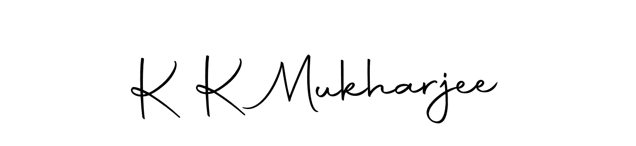 Create a beautiful signature design for name K K Mukharjee. With this signature (Autography-DOLnW) fonts, you can make a handwritten signature for free. K K Mukharjee signature style 10 images and pictures png