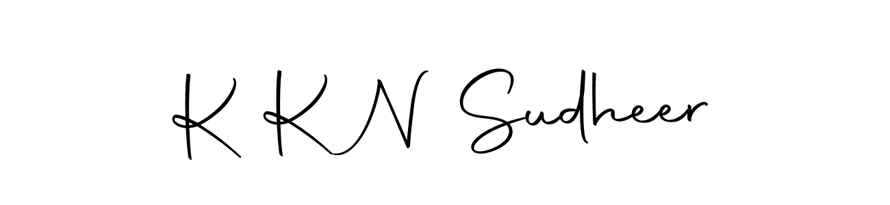 The best way (Autography-DOLnW) to make a short signature is to pick only two or three words in your name. The name K K N Sudheer include a total of six letters. For converting this name. K K N Sudheer signature style 10 images and pictures png