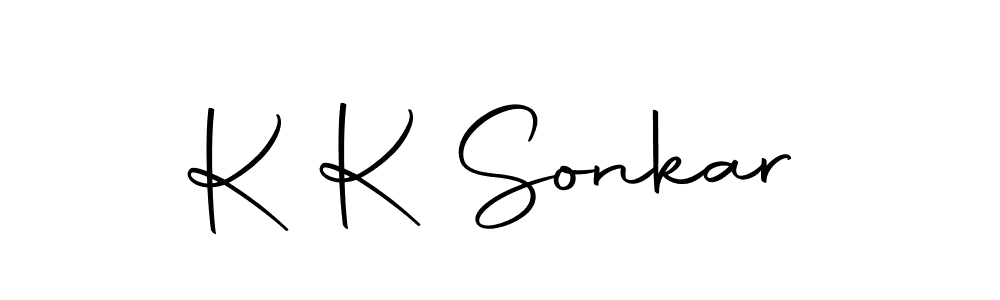 Create a beautiful signature design for name K K Sonkar. With this signature (Autography-DOLnW) fonts, you can make a handwritten signature for free. K K Sonkar signature style 10 images and pictures png